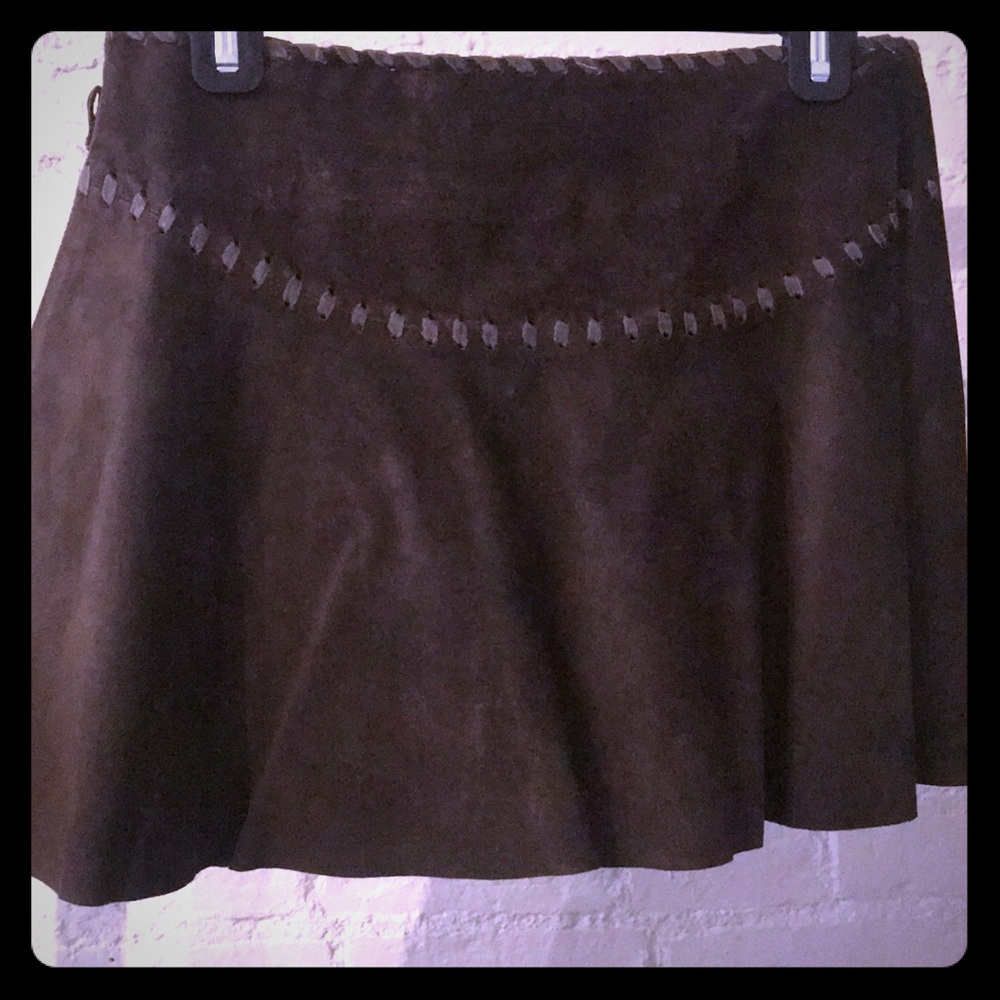 Suede Mini Skirt!